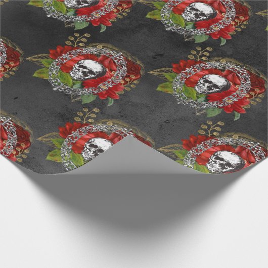 Papier Cadeau Ayez un petit Noël gothique (Coin)