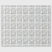 Papier Cadeau Ayez vous-même un papier d'emballage de Joyeux (Plat)