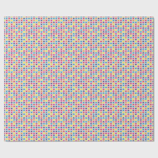 Papier Cadeau Aztec Chevron coloré (Plat)