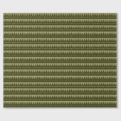 Papier Cadeau Aztec - Khaki et Olive foncé (Plat)