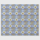 Papier Cadeau azulejos Carreaux céramiques (Plat)