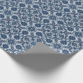 Papier Cadeau Azulejos Floral Carrelage Motif (Coin)