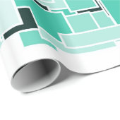 Papier Cadeau Azur Chaos (Coin rond)