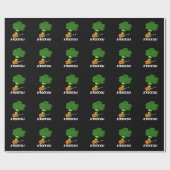 Papier Cadeau B-Rock-Oli Funny Rocker Broccoli Pun Dark BG (Plat)