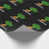 Papier Cadeau B-Rock-Oli Funny Rocker Broccoli Pun Dark BG (Coin)