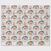 Papier Cadeau Baby Bear C'est un Baby shower de fille (Plat)