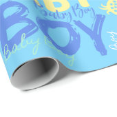 Papier Cadeau Baby Boy (Coin rond)