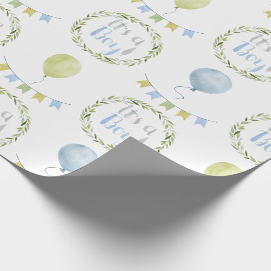 Papier Cadeau Baby Boy C’est un garçon Douche Wrapper Papier (Coin)