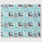 Papier Cadeau Baby Boy Nursery (Plat)