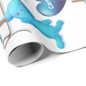 Papier Cadeau Baby Boy Personnalisé (Coin rond)