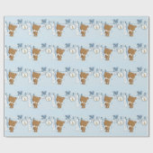 Papier Cadeau Baby Boy Teddy Bear (Plat)