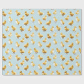 Papier Cadeau Baby Chicks Pattern | Easter Wrapping Paper (Plat)