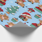 Papier Cadeau Baby Cow Motif de Noël (Coin)