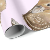 Papier Cadeau Baby Deer Fawn (Coin rond)