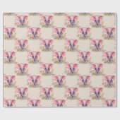 Papier Cadeau Baby Elephant Girl (Plat)