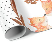 Papier Cadeau Baby Fox (Coin rond)