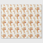 Papier Cadeau Baby Giraffes (Plat)