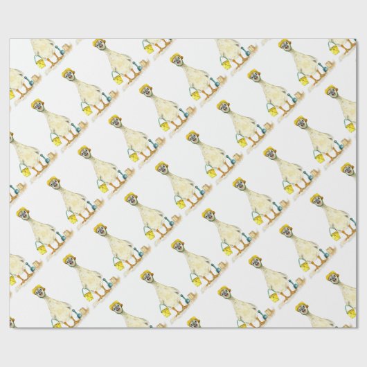 Papier Cadeau Baby Gosling on the Beach (Plat)