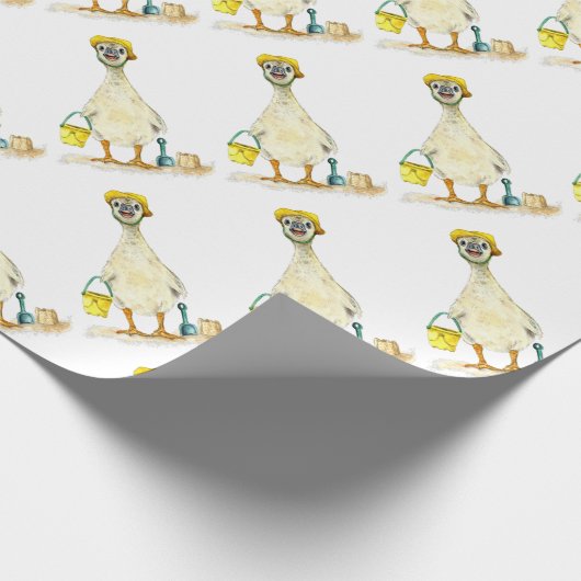 Papier Cadeau Baby Gosling on the Beach (Coin)