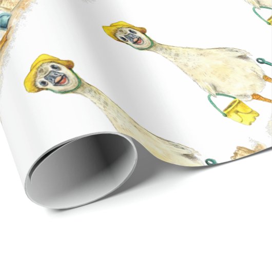 Papier Cadeau Baby Gosling on the Beach (Coin rond)