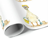 Papier Cadeau Baby Gosling on the Beach (Coin rond)