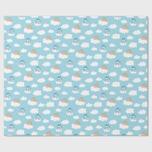 Papier Cadeau Baby Hercules and Pegasus Cloud Pattern Wrapping P (Plat)