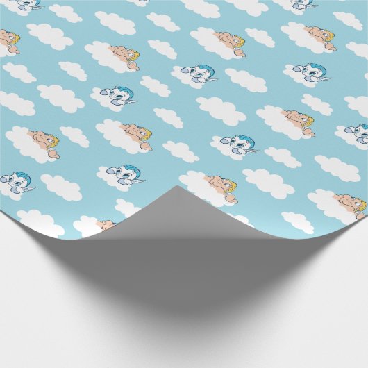Papier Cadeau Baby Hercules and Pegasus Cloud Pattern Wrapping P (Coin)