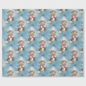 Papier Cadeau Baby Otter Girl (Plat)