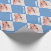 Papier Cadeau Baby Photo Motif Anniversaire (Coin)