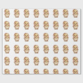 Papier Cadeau Baby Pink Chick Wrapping Paper (Plat)