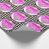 Papier Cadeau Baby Pink Hearts Hakuna Matata Baby Kids Design.p (Coin)