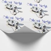 Papier Cadeau Baby Pygmy Chèvres Silent Nuit Enveloppement de No (Coin)