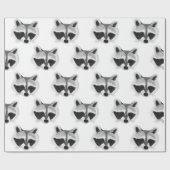 Papier Cadeau Baby Raccoon (Plat)