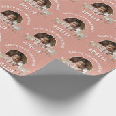 Papier Cadeau Baby’s 1st Christmas Reindeer Keepsake Photo (Coin)