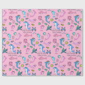 Papier Cadeau Baby Shark Family Doo Doo Joyeux anniversaire (Plat)