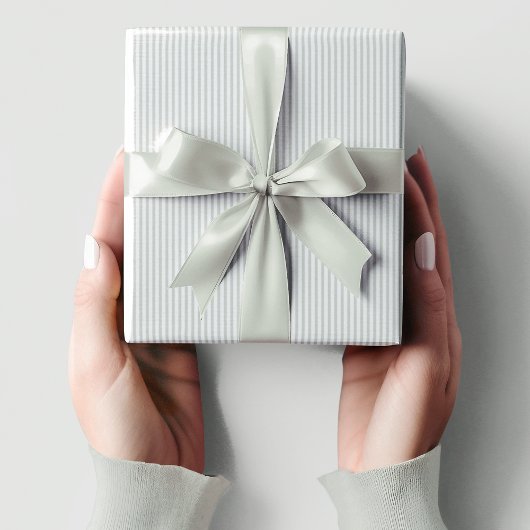 Papier Cadeau Baby shower à rayures vertes à pente douce