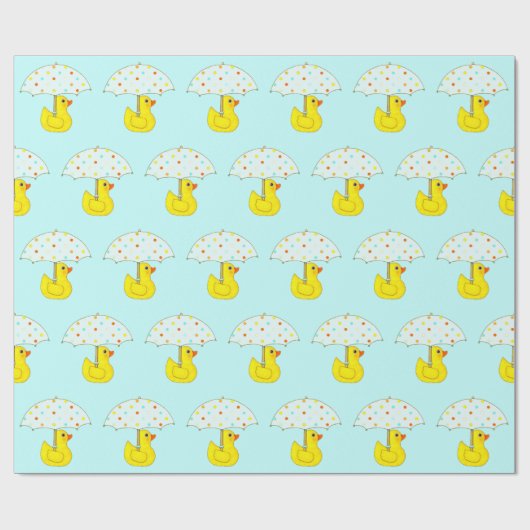 Papier Cadeau Baby shower Caoutchouc Bouchon Décor Papier d'enve (Plat)