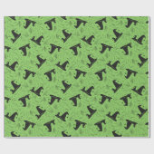 Papier Cadeau Baby shower Casquette sorcière Halloween (Plat)