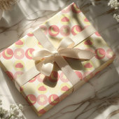 Papier Cadeau Baby shower Céleste Rose Et Jaune