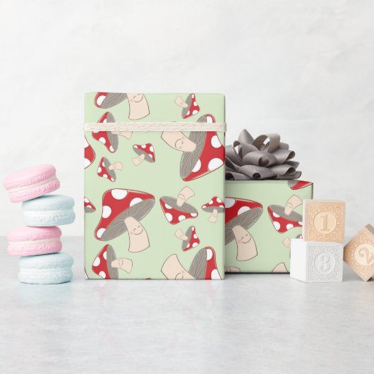 Papier Cadeau Baby shower champignon (Baby Shower)