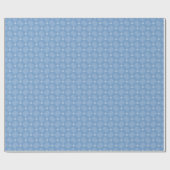 Papier Cadeau Baby shower Chevron Diamond bleu (Plat)
