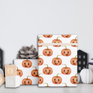 Papier Cadeau Baby shower d’Halloween Citrouille Jack O’Lantern