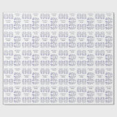 Papier Cadeau Baby shower d'aquarelle florale (lavande) (Plat)