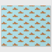 Papier Cadeau Baby shower d'attente binaire (Plat)