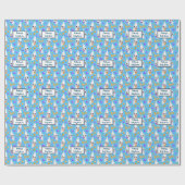 Papier Cadeau Baby shower de bébé Halloween personnalisé (Plat)