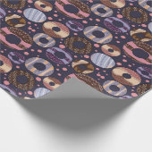 Papier Cadeau Baby shower de beignets doux : Petite fille, viole (Coin)