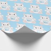 Papier Cadeau Baby shower de chat (Coin)