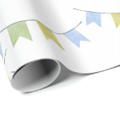 Papier Cadeau Baby shower de décorations pour la fête des petits (Coin rond)