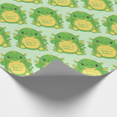Papier Cadeau Baby shower de dragon vert (Coin)