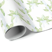 Papier Cadeau Baby shower de garçon bleu pois doux (Coin rond)